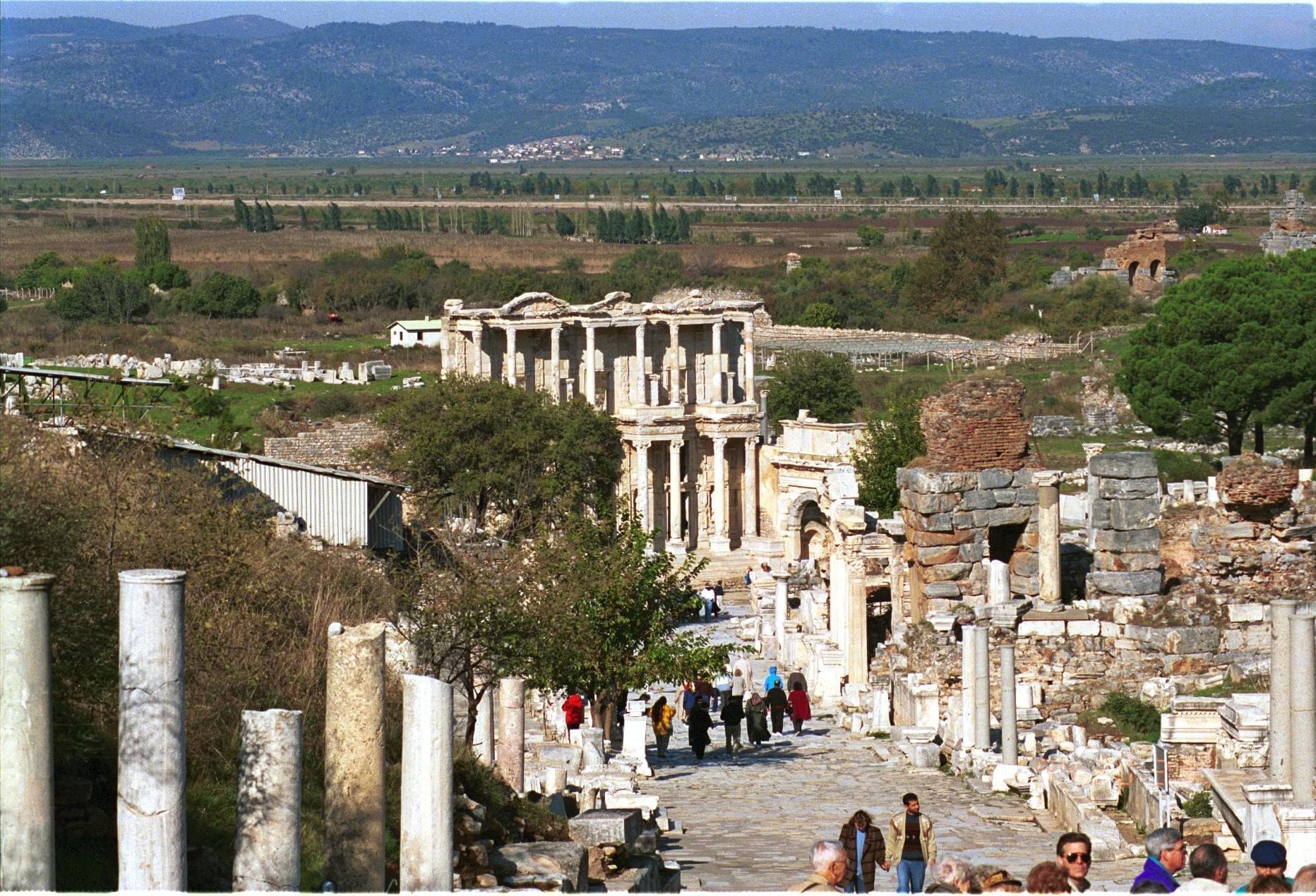 View of ruins of ephesus