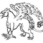 Illustration of a griffin, alchemical symbol for the stone