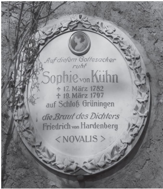 Funeral plate of Sophie von Kuhn, fiancee of Novalis