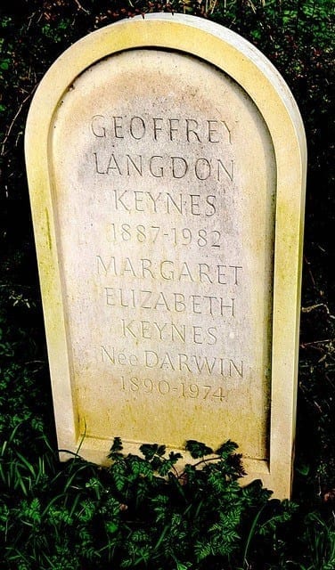 Gravestone of Geoffrey Keynes