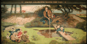 Dalton collecting fire gas