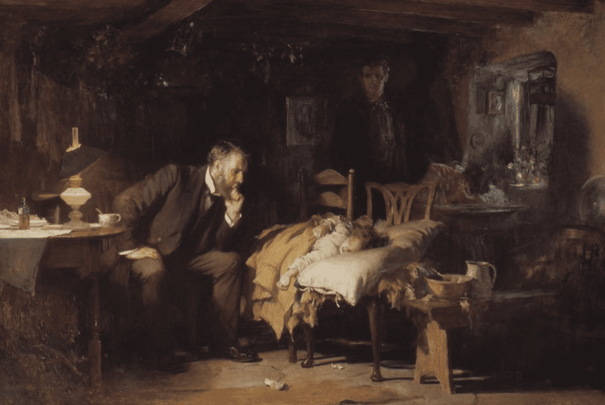 The Doctor, a painting used as part of an art observation course
