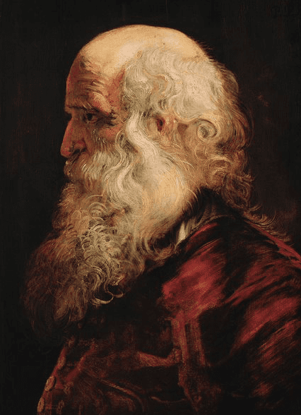 Study of the head of an old man.