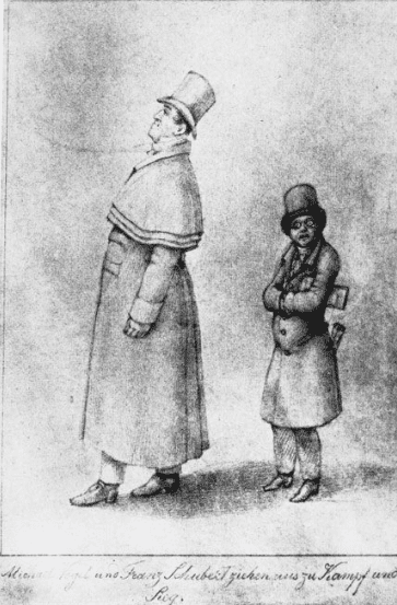Caricature of Franz Schubert