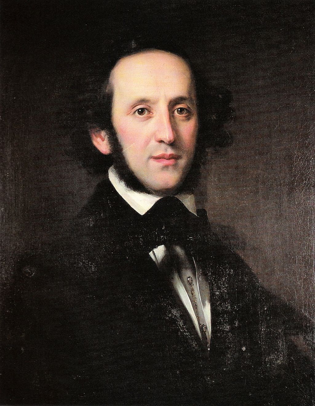 Oil portrait of Felix Mendelssohn