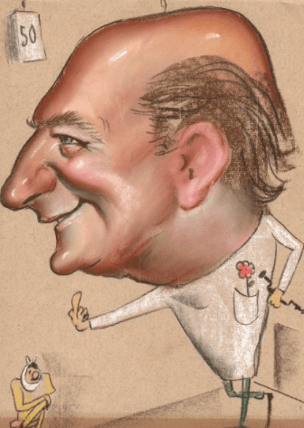 caricature of a doctor