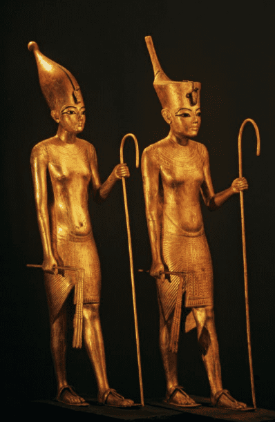 Two statues of Tutankhamun