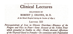 Beginning of "Affections of the Thyroid Gland" in Robert Graves's Clinical Lectures