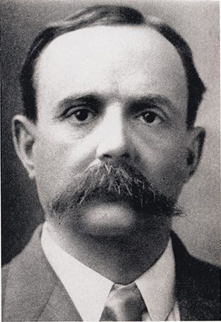 Dr. James Babcock, who described pellagra in the American South, a man with a large mustache